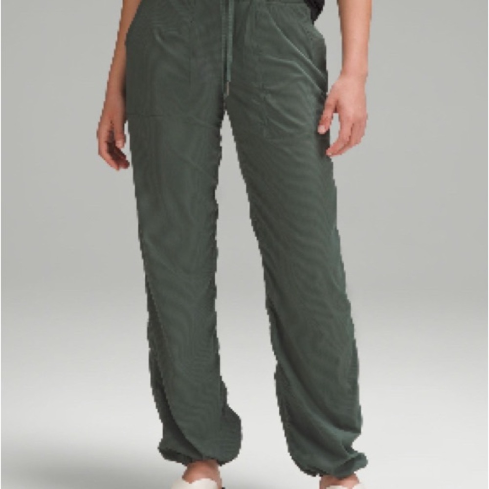 Lululemon dance studio joggers color is dark forest